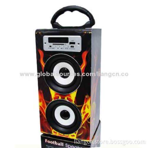 Portable Stereo Sound Outdoor Wooden Speaker with Bluetooth Optional